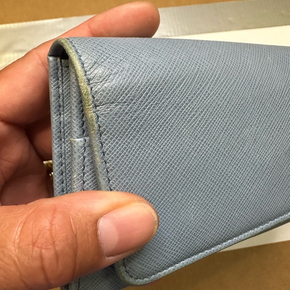 Prada Blue Leather Wallet - Picture 16 of 16